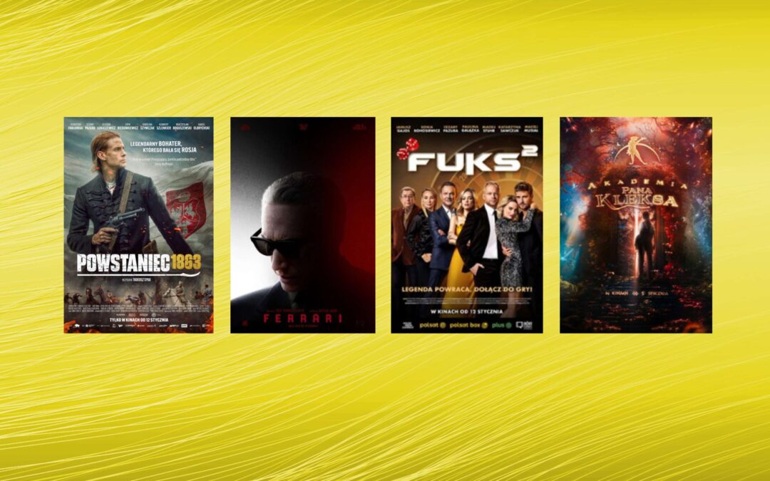 Zapraszamy na takie filmy jak „Akademia Pana Kleksa”, „Ferrari”, „Powstaniec 1863”, „Fuks 2”