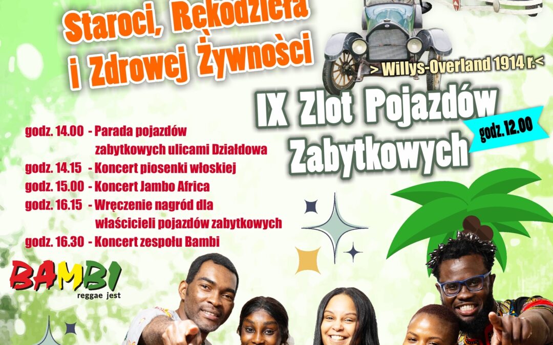 Zapraszamy na Działdowski Jarmark i Zlot Pojazdów Zabytkowych 