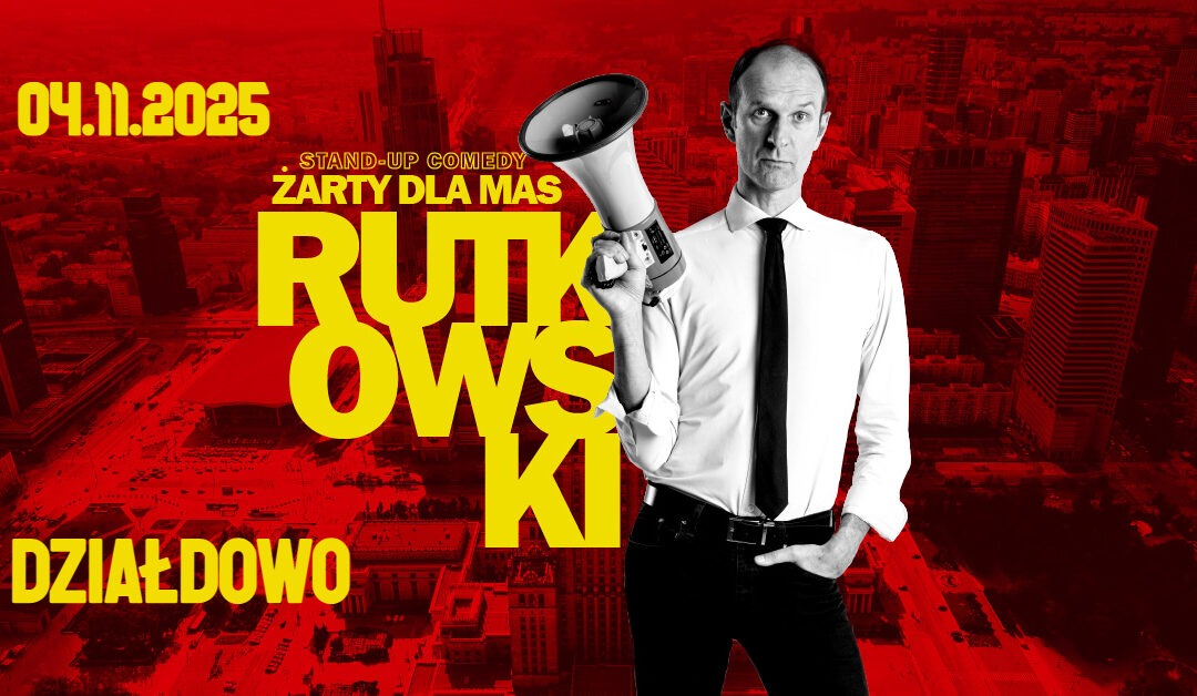 Są jeszcze bilety na stand-up Rafała Rutkowskiego w Miejskim Domu Kultury 