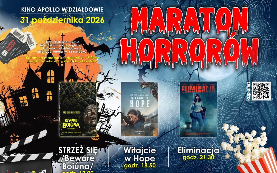 Trzy mroczne seanse na Halloween. Maraton Horrorów w Kinie Apollo